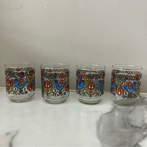 RARE! Vintage Corning Ware Country Festival juice Pyrex Friendship Libbey 3”